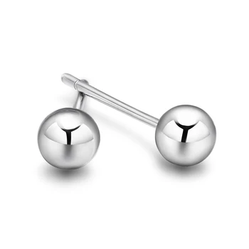 

Sinya Classical Minimalist Ball Stud earring for womens fashion 925 sterling silver jewelry gift Hot sale Simple earrings