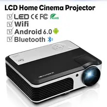 CAIWEI LCD Android WIFI Projector Bluetooth Multimedia Home Theater Beamer Support HD Video Movie Game TV HDMI VGA USB