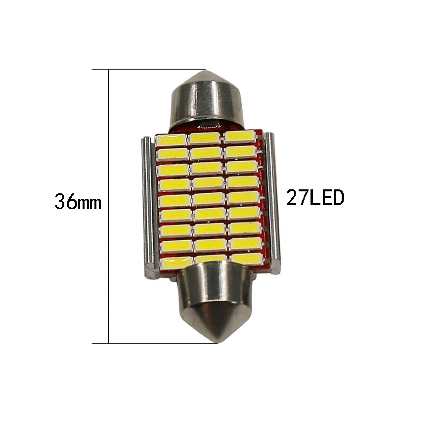 YCCPAUTO C5W Doom светильник Can bus лампа 31 мм 36 мм Led 39 мм 42 мм 4014SMD автомобильный фестонный внутренний светильник для чтения багажника белый 1 шт