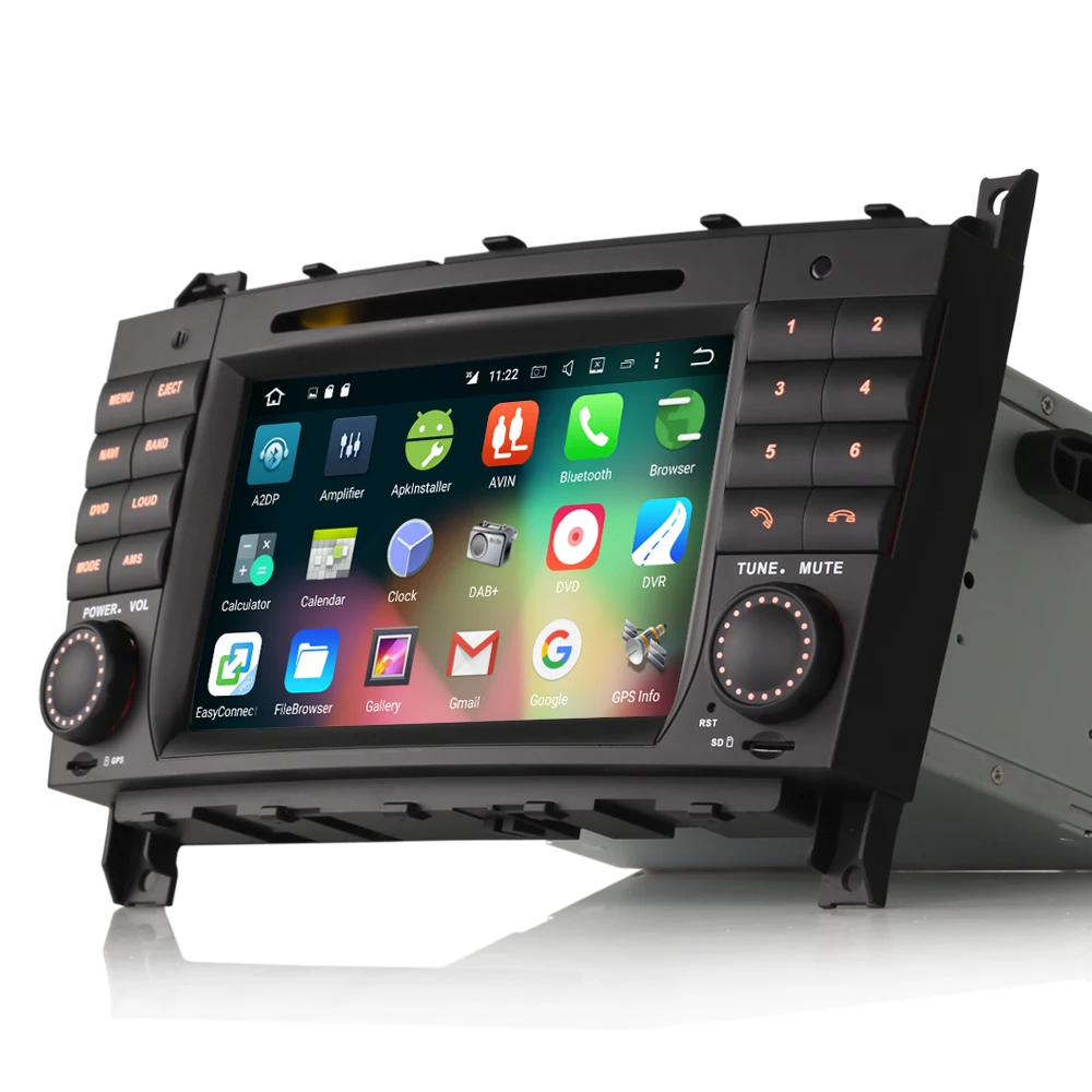 7 &quotAndroid 6 0 Автомобильный Стерео GPS Sat Nav DAB + мультимедийный плеер для Mercedes Benz C CLC CLK
