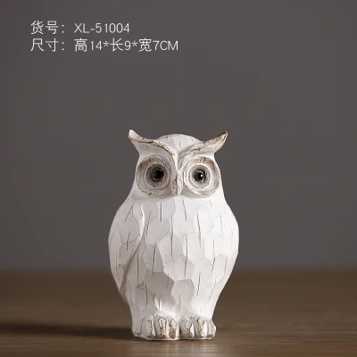 الشمال البلاد يصل الإبداعية المنزل غرفة المعيشة التلفزيون مجلس الوزراء خزانة الديكور الراتنج البومة الحرفية تمثال