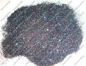 

1/64"(0.4MM)015inch Holographic Laser Black Color Shining Nail Glitter Dust Powder for Nail Art Decoration&Glitter Craft