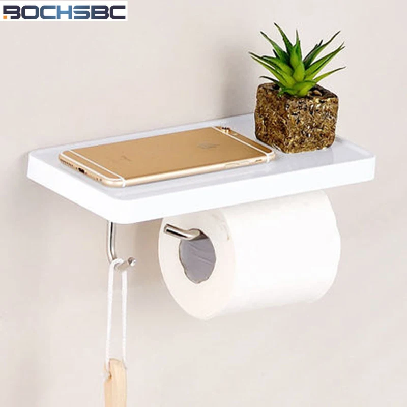 Bochsbc Banheiro Multifuncional Aço Caixa Suporte 6