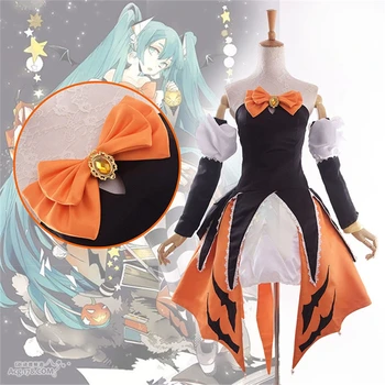 

Anime VOCALOID MIKU Halloween Cos Cosplay Costume Sweet Lolita Dress Up Party Uniform H