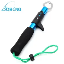 Bobing Fish Grip 185mm 25kg Load Stainless Steel Fish Lip Gripper with Foam Handle Fishing Tackle Box Tool Fish Girpper Grabber