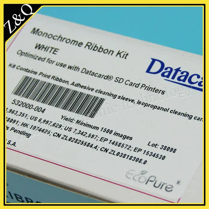 

original datacard 532000-004 white ribbon for the SD/SP printer replaces datacard 552954-503