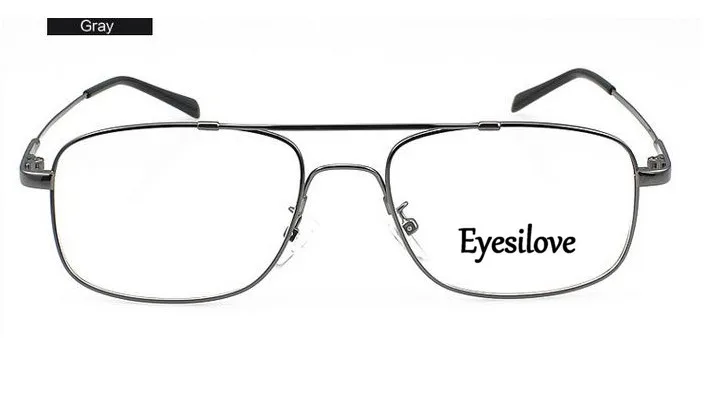 Eyesilove горячая Распродажа, мужские титановые очки с эффектом памяти, оправа, металлический гибкий мост/дужки по рецепту, оптические очки, оправа для очков