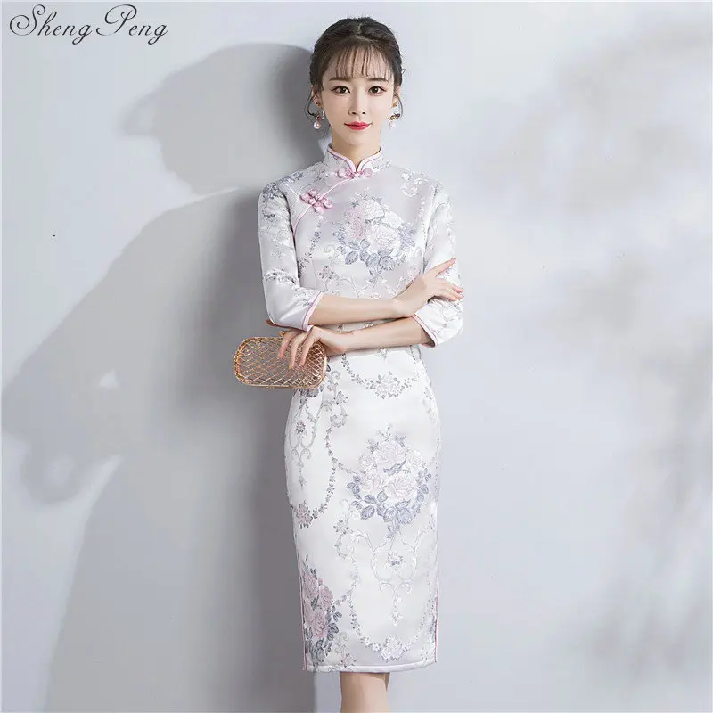 Пикантные китайские свадебное платье Qipao Мини Cheongsam модные короткие Qi Pao традиционные для женщин вечернее платье, китайское невесты