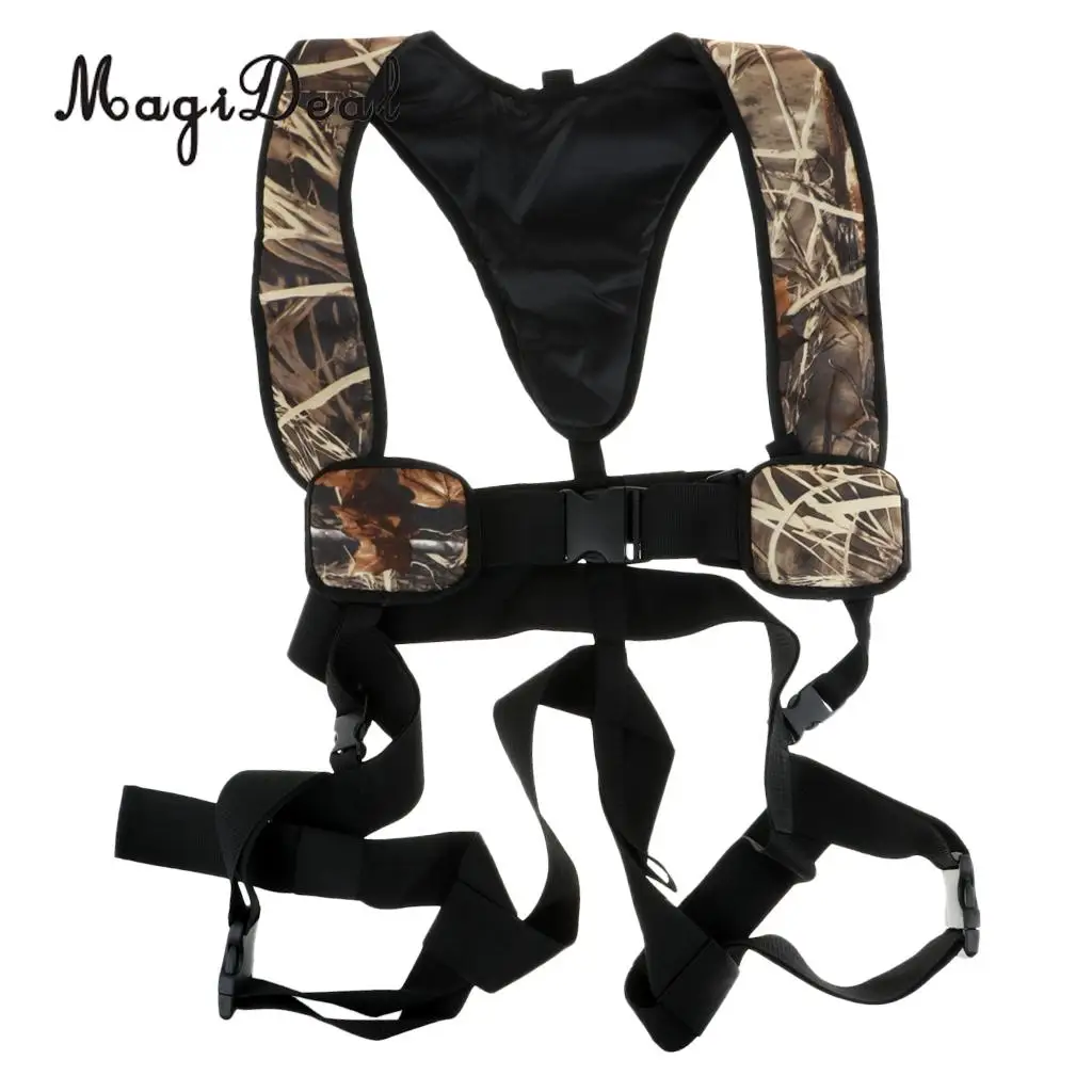 MagiDeal Full Body Safety Belt Caving Harness for Rock Climbing Hunting