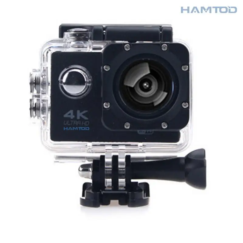 HAMTOD H9A 2.0 Inch LCD Screen HD 4K WiFi Motion Camera 120 Degree Wide Angle Lens With Waterproof Case