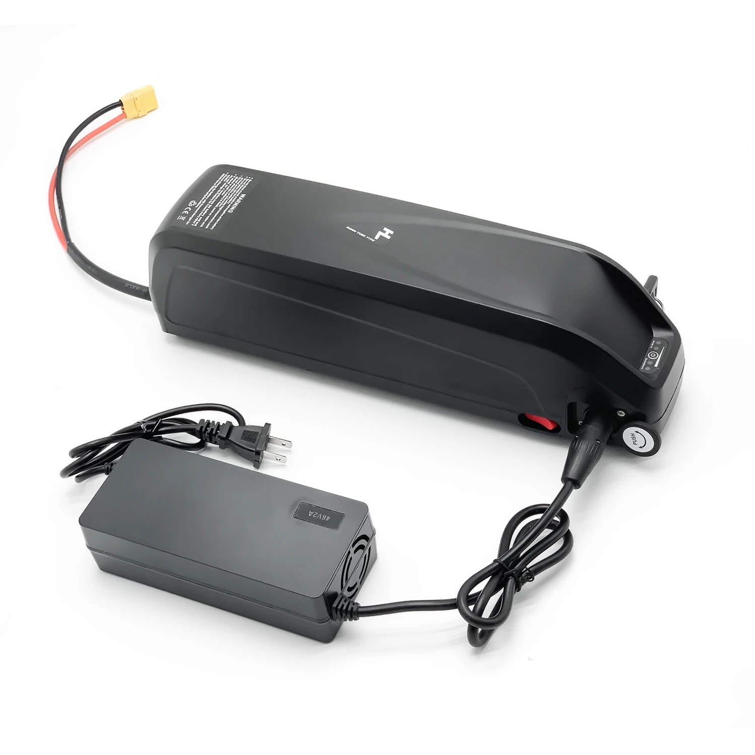 Top Hailong Li-oin Battery with USB 48V13Ah 48V 17AH Electric Bike Downtube Battery with charger for 250W 500W 750W 800W 1000W Motor 0