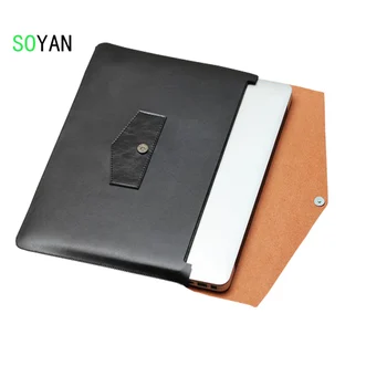 

laptop bag case Microfiber PU Leather Ultra Slim Laptop Sleeve Case Protective Bag Cover For Apple MacBook Pro/Air 11 12 13