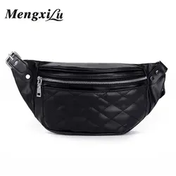 Mengxilu поясная сумка для женщин Fanny Pack Женская грудь Сумочка Новая мода сумки на пояс бренд для дам плечевой ремень сумки цепи