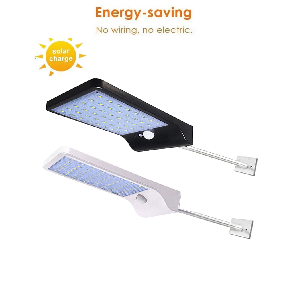 

Aluminum pole 48/36 LED Solar Power Garden Light Waterproof PIR Motion Sensor Wall Lamp Outdoor Garden Parks Security Emergency
