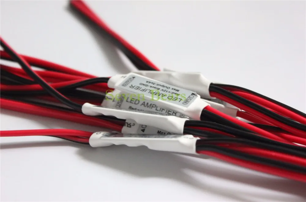Controlador de Amplificador de Led Acessórios de Potência Usado por Tira de Led Peças 1 Canal 12a Mini Cor Única 10 20 12v Dc24v 3 Luzes e Iluminação