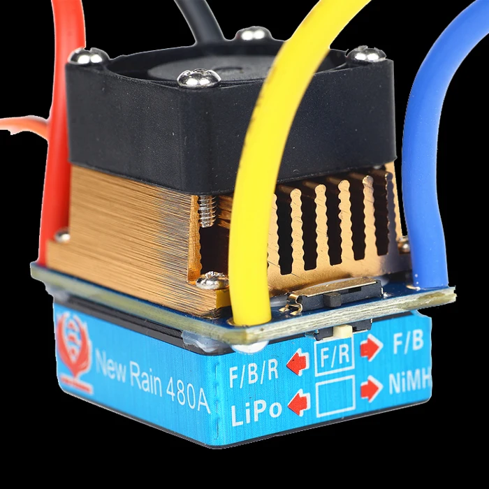 

1PCS Bidirectional 480A ESC Dual Way Full Waterproof Brushed ESC 2S-4S High Voltage Electric Speed Controller for RC Cars