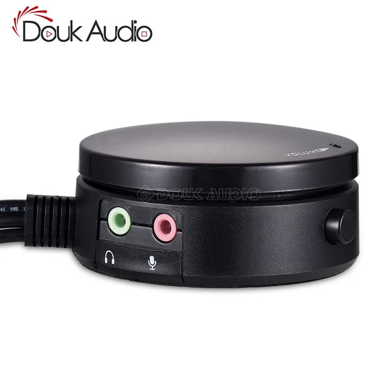 

Mini 3.5mm Computer Volume Control Headset/Speaker Audio Switch with Microphone