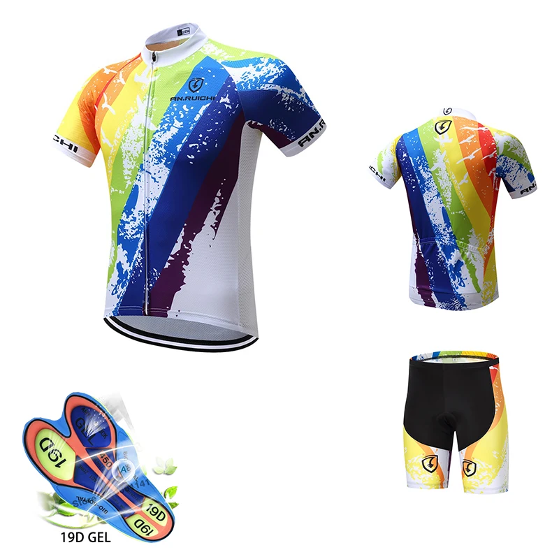 

Cycling Sets Summer Bike Short sleeve Set Cycling Clothing Jersey Men Bicycle uniform Breathable Bib Shorts Kit Ropa De Ciclismo