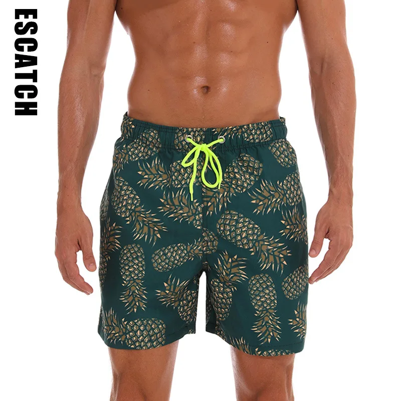 branded swim shorts
