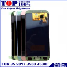 Можно регулировать яркость ЖК-Замена для Samsung Galaxy J5 j530 J530F ЖК-дисплей s с кодирующий преобразователь сенсорного экрана в сборе