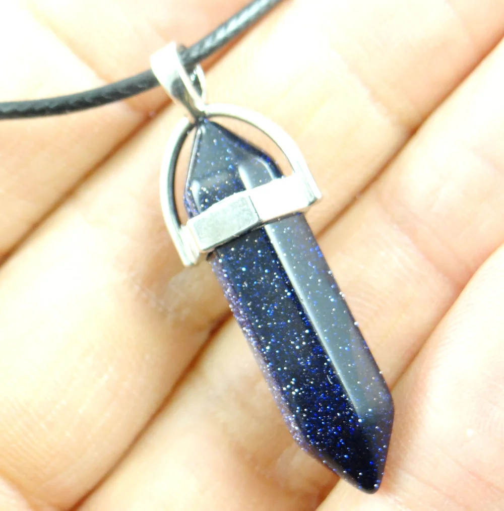 Natural stone Turquoises Quartz Crystal Opal lapis tiger eye Column pendant for diy Jewelry making necklace Accessories 1pcs 5