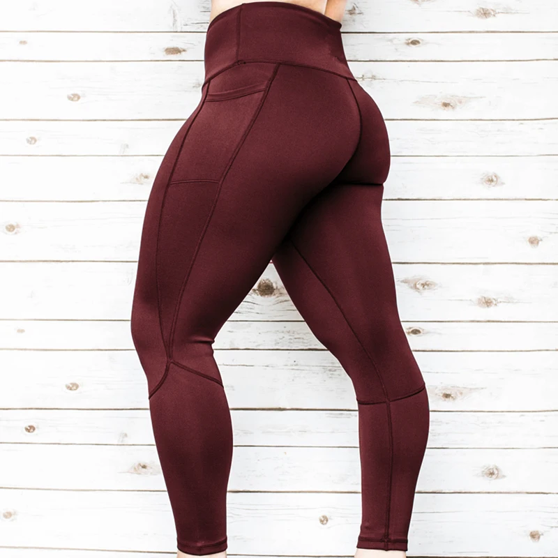 HIRIGIN для женщин Стильный Высокая талия штаны для йоги фитнес спорт упражнения Бег Леггинсы для мотобрюки