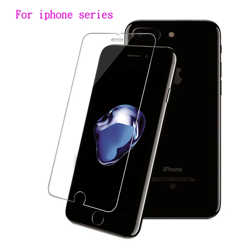 

Tempered Glass for iphone 4 5 6 7Plus Screen Protector 9H 2.5D Phone Protective Glass on for iphonex xR xsMax