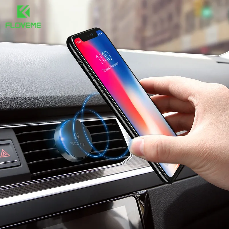 

FLOVEME Universal Car Phone Holder Magnetic Air Vent Mount Magnet Smartphone Dock Mobile Phone Holder For iPhone Samsung Xiaomi