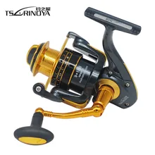 TSURINOYA 1000/2000 серии Спиннинг рыболовная Катушка 9+ 1BB/5,5: 1 Алюминий сплав катушка; приманка рыболовные катушки Carretes катушки Pesca Molinete