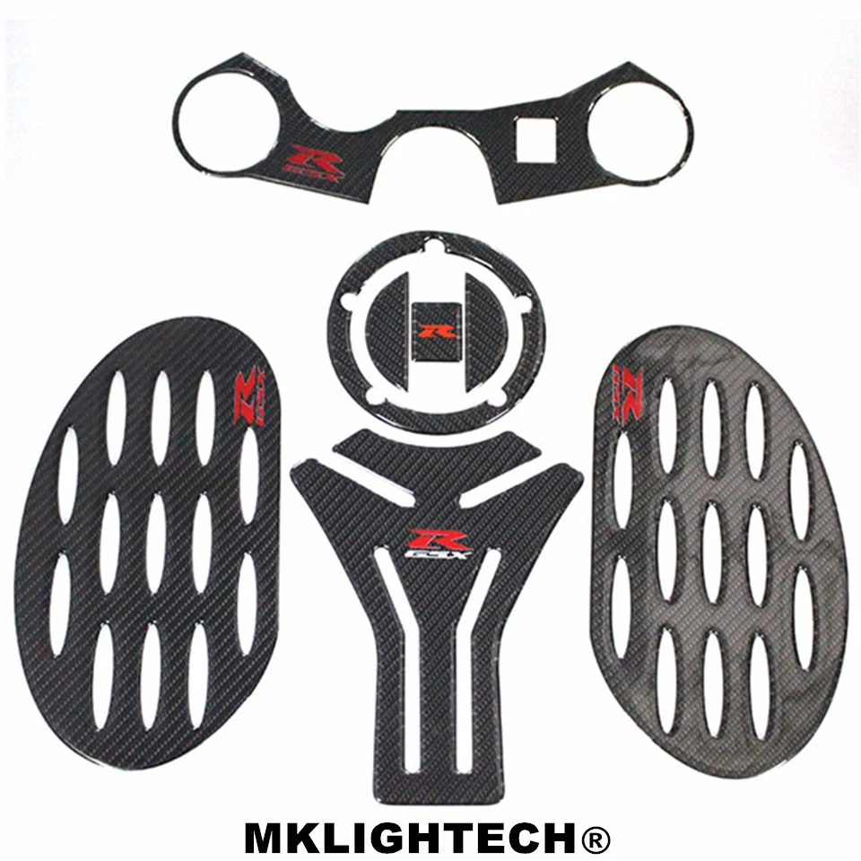

Carbon 3D ADESIVI Sticker Decal Emblem Protection Tank Pad Traction GRIPPER STOMP GRIPS For SUZUKI GSXR600 GSX-R1000 750