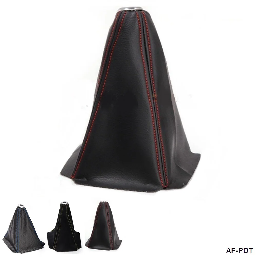 

Gear Shift Collars (PVC/Suede) Black Shift Boot For Shift Gear Knob Blue,Red, Yellow Stitch AF-PDT-ALBZ