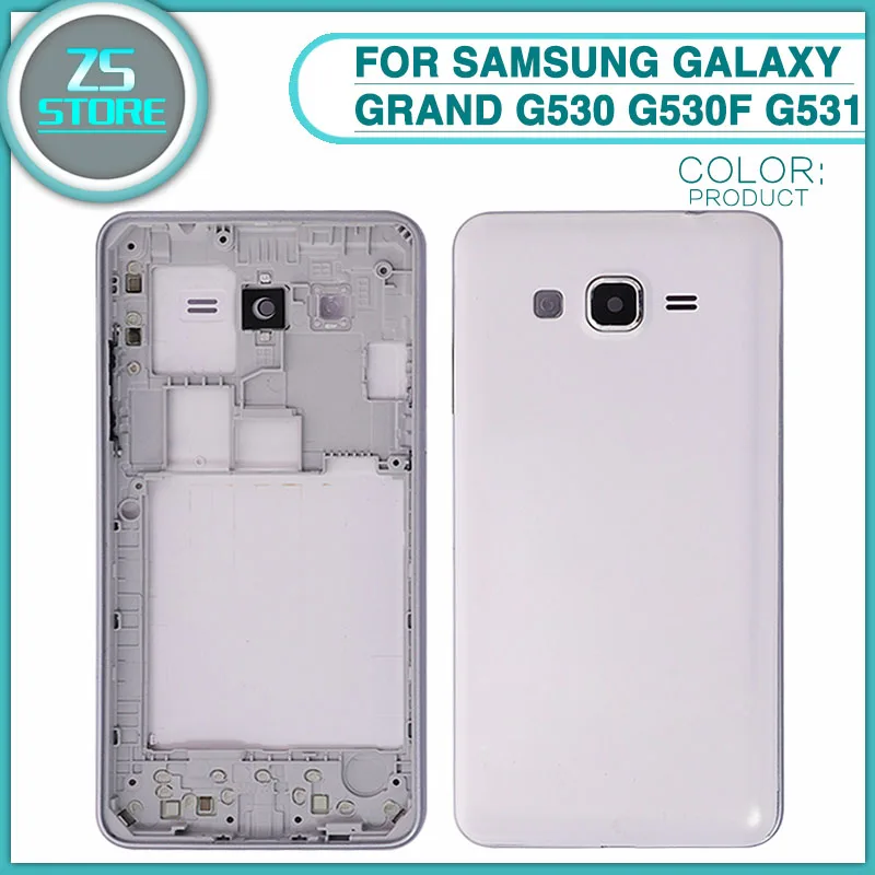 

new Housing Case G531 Rear For Samsung Galaxy Grand Prime G530 G530H G531H G531F Battery back Cover door + Middle Frame Bezel