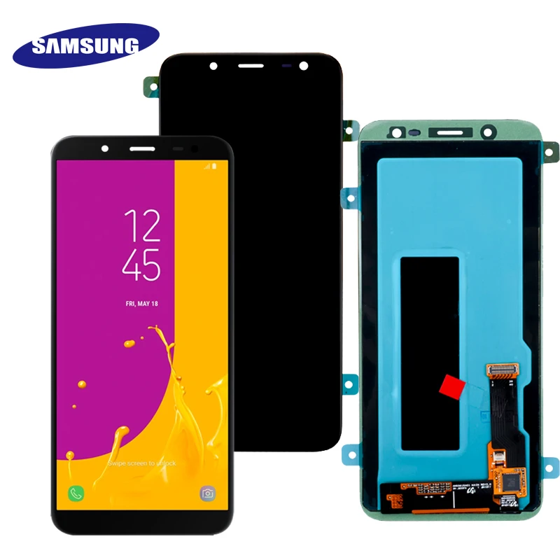 5,6 ''Супер AMOLED lcd для SAMSUNG Galaxy J6 J600F J600G дисплей с сенсорным экраном в сборе запасные части