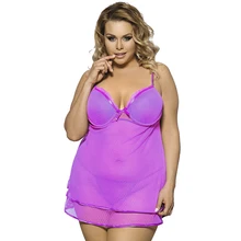 RH70041 Hot sale font b sex b font products high quality plus size chemsie lavender loose