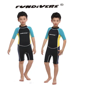

3mm Neoprene Shorty Kids Wetsuit For Boy Rash Guard Girl Swim Scuba Diving Wet Suit Snorkeling Surf Wear pakaian basah