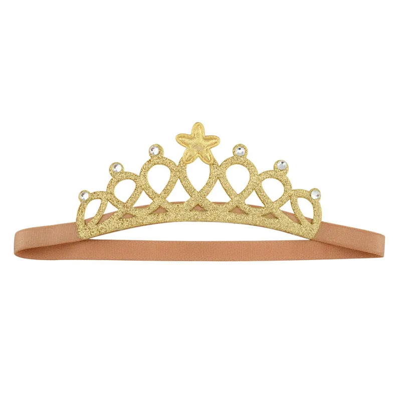 

20pcs/lot 40cm Gold and silver Children Girls Hair Accessories Baby Hair Band Baby Crown Headband