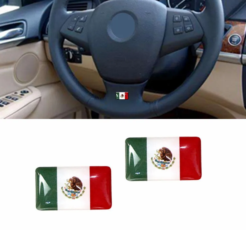 1000 Pieces Mexico Flag Car styling Decorations Estados Unidos