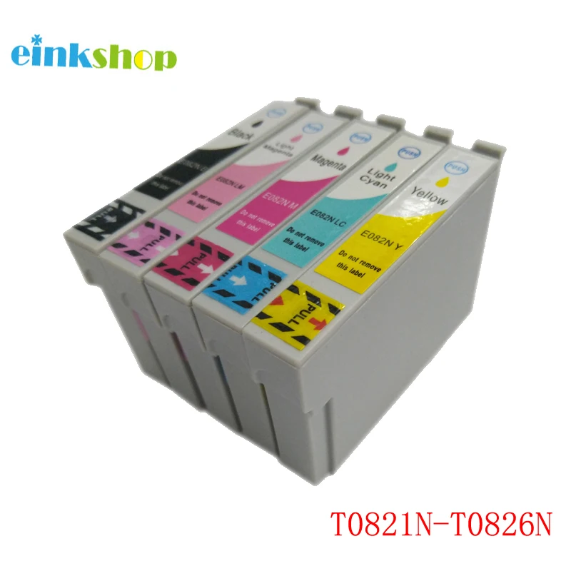 

Чернильный картридж T0821 T0821N для Epson R270 R390 TX650 T50 T59 TX720 TX700 RX610 RX590 RX615 T0821 - T0826