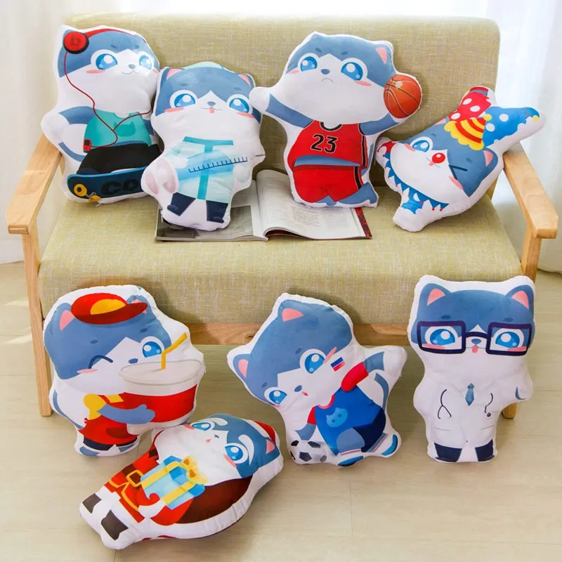 

New 40cm 15 Kinds 40cm-45cm Cute Transformed Cats Plush Toy Doll Soft Stuffed Pillow For Kids Girls Gifts Or Presents
