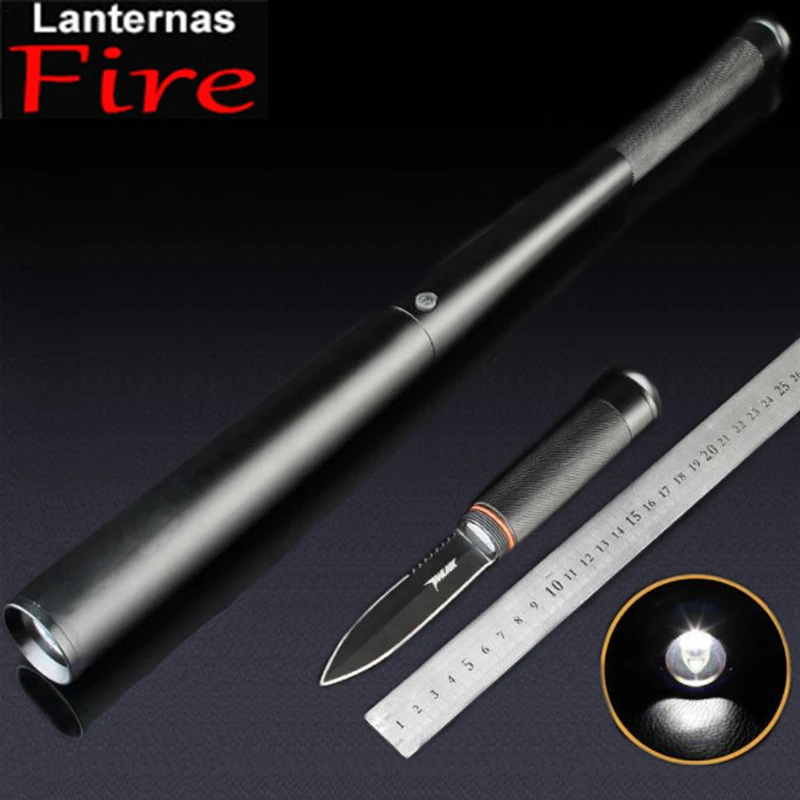 CREE XM L T6 Baseball bat led flashlight waterproof 5 modes outdoor