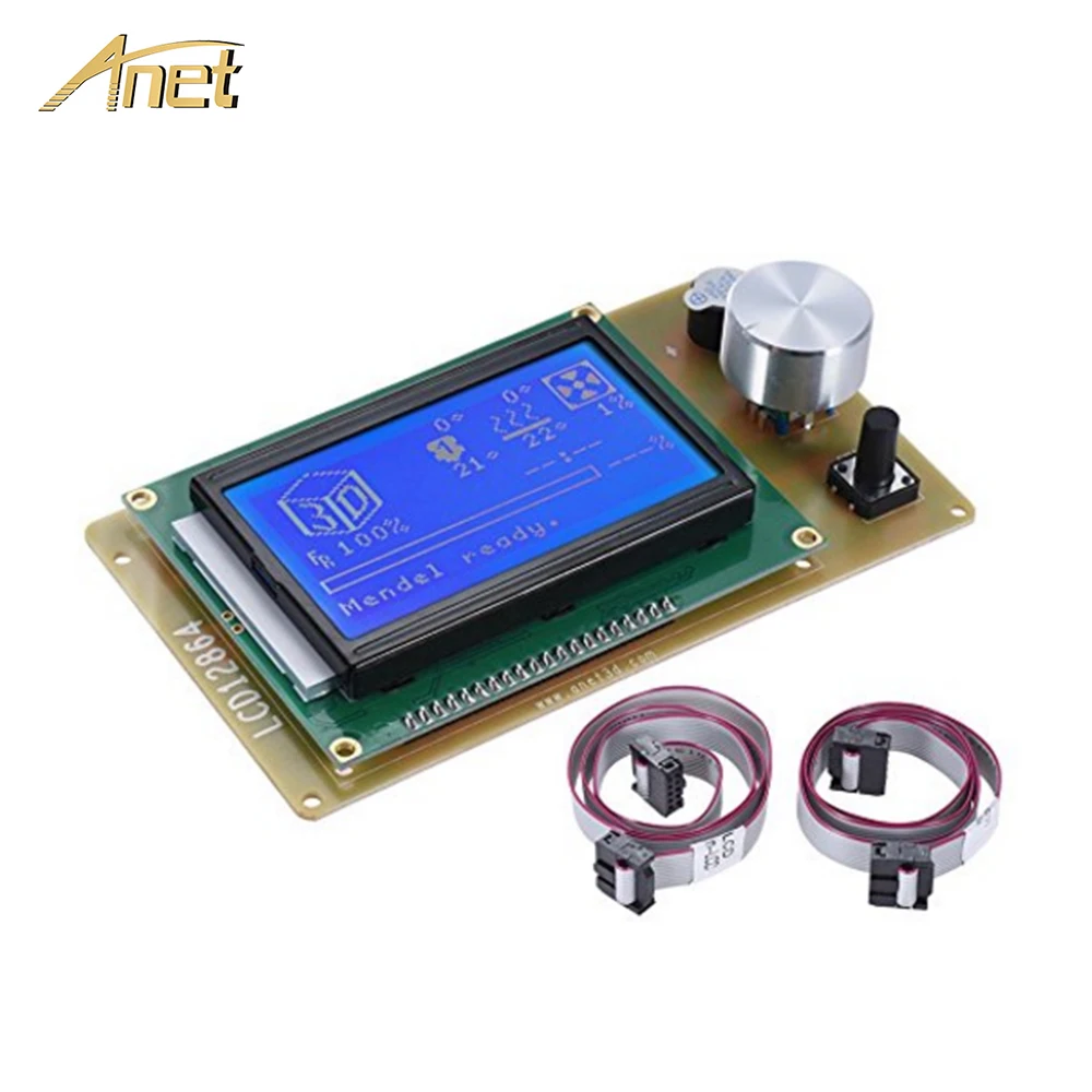 3D принтер Anet A6 A2 12864LCD смарт дисплей модуль контроллера экрана для RAMPS 1 4 Arduino Mega Pololu