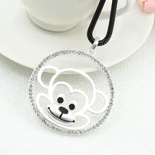 The New South Korean high-grade Zodiac monkey cute alloy long paragraph sweater chain necklace Z3212 year of fate