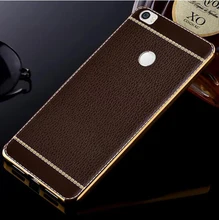 Luxury Leather Plating TPU Cover For Xiaomi Mi6 Mi5 Mi5X Mi5S Plus 6 5X 5S Mi Max 2 RedMi 3S 4A 3X Note 4X 3 4 Pro back Case