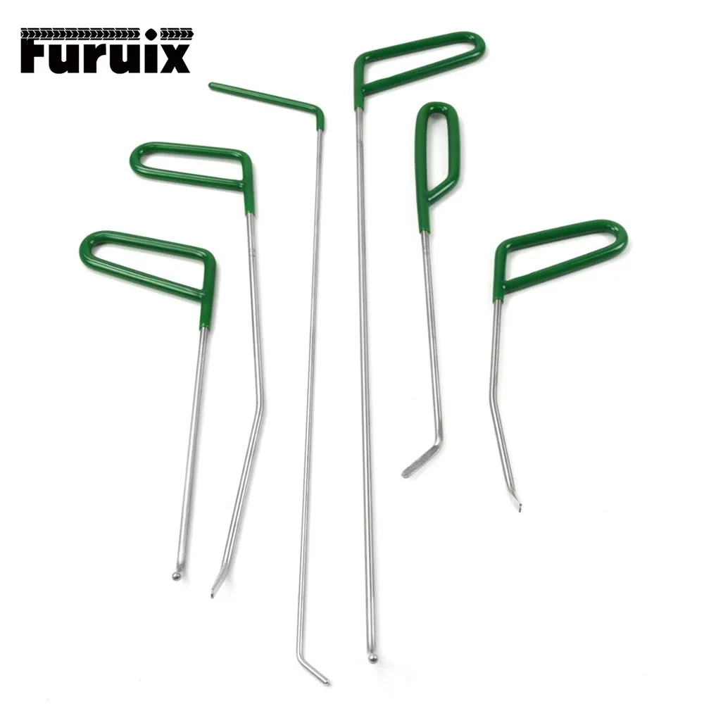 

FURUIX 1/3/6 pcs PDR push Rods Set Paintless Dent Repair Tools Rods for Car Dent Remover Puller Hail Damage Repair Kit
