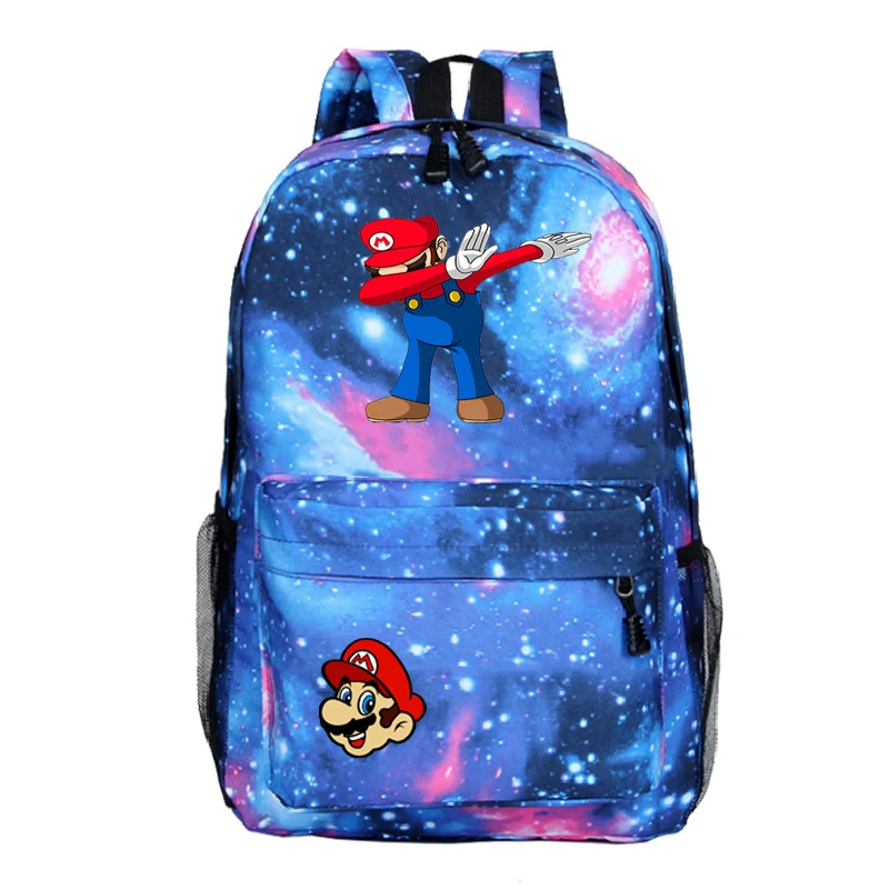 

Nylon Travel Backpack Men Fashion Anime Super Mario 38 Type Sac A Dos Shoulder Bag Mochila Girls School Laptop Women