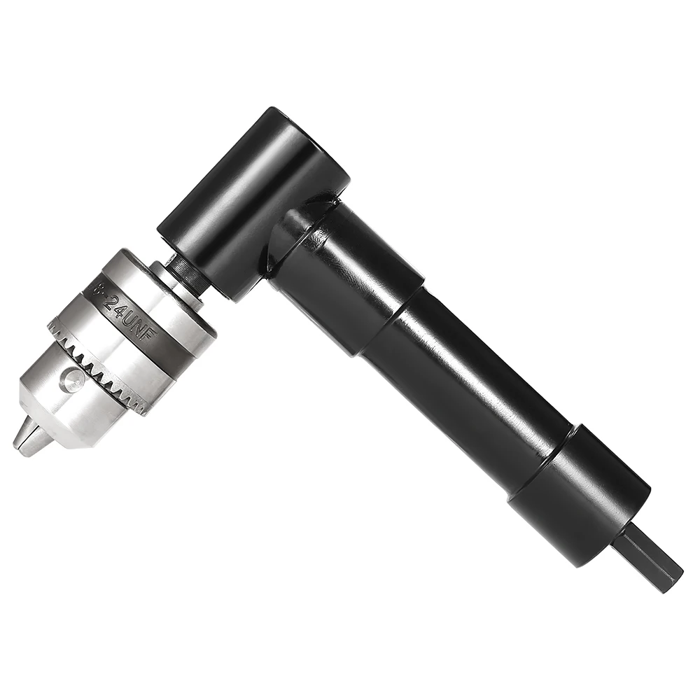

Quality Right Angle Drill Cordless Right Angle Drill Attachment Adapter + 3/8" Keyed Chuck 8mm Hex Shank Power Tool Accessories