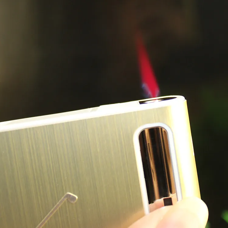 Портсигар с ветростойкая горелка надувная, креативный персональный портсигар, можно положить 10 сигарет