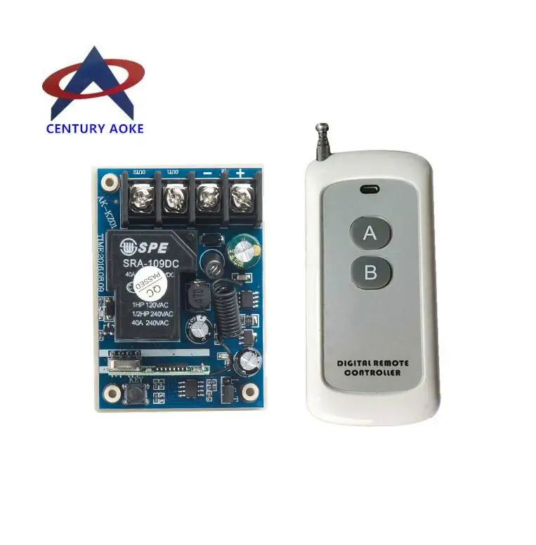 DC 12V 24V 48V 30A 1-канальный радиочастотный беспроводной пульт дистанционного