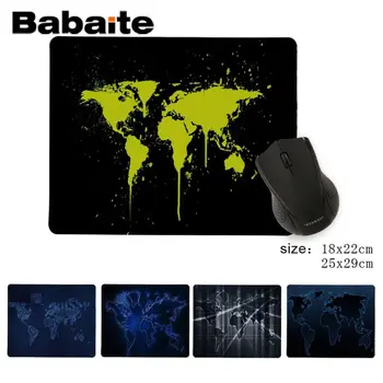

Babaite Funny For World Map Customized laptop Gaming mouse pad DIY Design Pattern Game No Lockedge mousepad