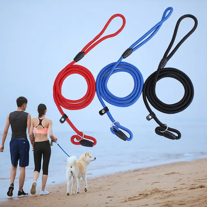 

High Quality Pet Dog Leash Rope Nylon Adjustable Training Lead Pet Dog Leash Dog Strap Rope Traction Dog Harness Collar Lead